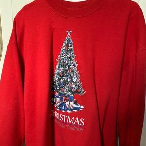 christmas red crewneck